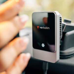 Cargador Magnetico De Coche Verbatim, Inalambrico, USB, 7.5W iphone, 15W Android, Negro