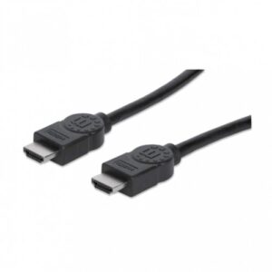 Cable Manhattan HDMI 15Mts, Ethernet HEC, ARC, 3D, 4K, 30Hz, Blindado, Negro