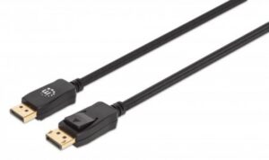 Cable Manhattan displayPort 1.4 Macho a displayPort Macho, 8k, 60Hz, 2m, Negro