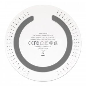 Cargador Inalambrico Manhattan 40602, Carga Rapida 15w, USb-c, Color Blanco
