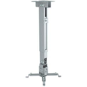 Soporte Manhattan para Proyector Muro/ Techo, Movimiento articulado, hasta 20kg, Color Plata