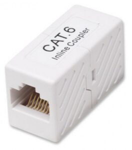 COPLE RJ45 Intellinet CAT6 UTP, Hembra a hembra, Color Blanco