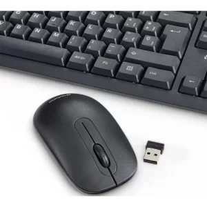 Kit Teclado y Mouse Verbatim inalambrico, Color Negro