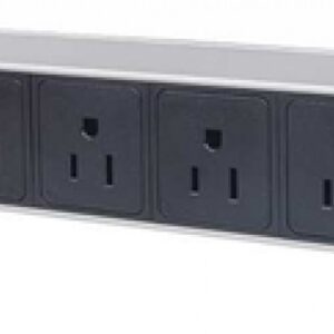 Barra multicontactos Intellinet (PDU), para montaje en 1U de rack 19Pulg., 8 contactos, aluminio, negro