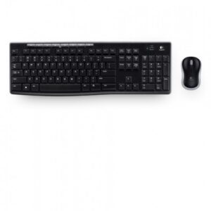 TECLADO Y MOUSE INALAMBRICO LOGITECH MK270 NEGRO MULTIMEDIA, RECEPTOR USB 2.0