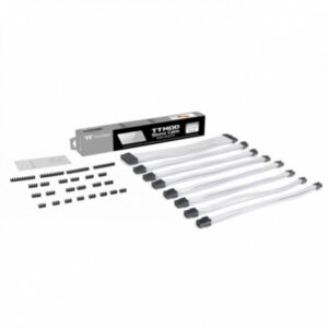 Cables thermaltake para fuente ATX, EPS, 24 pin, 4+4EPS, 8pin PCI-E, 6pin PCI-E, Blanco