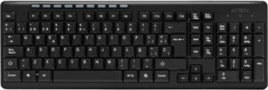 Teclado Acteck TI215 Inalambrico, Multimedia, USB, Negro