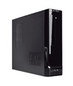 Gabinete Slim Acteck Atom GS240 Mini-Tower, Micro ATX, Mini-ITX, Fuente de poder 450W, Negro