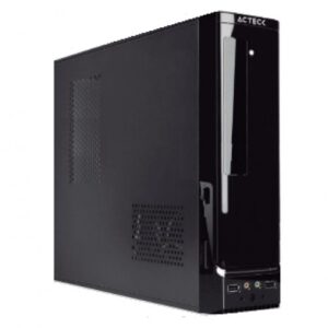 Gabinete Slim Acteck Atom GS240 Mini-Tower, Micro ATX, Mini-ITX, Fuente de poder 450W, Negro