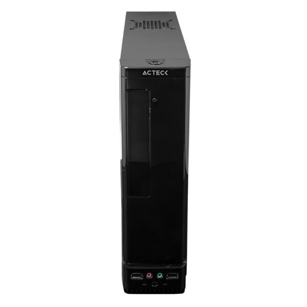 Gabinete Slim Acteck Atom GS240 Mini-Tower, Micro ATX, Mini-ITX, Fuente de poder 450W, Negro - Image 2