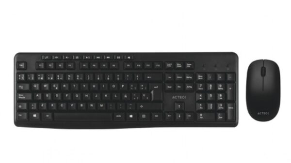 Kit de Teclado y Mouse Acteck MK450, Inalambrico, USB, Multimedia, Negro