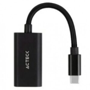 Adaptador Acteck USB-C a HDMI, 4k a 30 Hz, 10cm, Negro