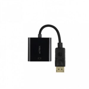 Adaptador Acteck DisplayPort a HDMI, 20cm, Negro