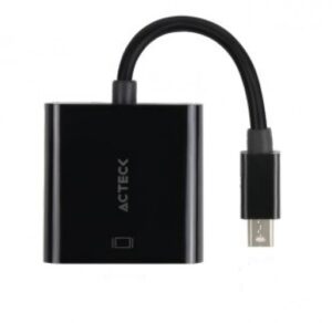 Adaptador Acteck Mini Displayport a HDMI, 20cm, Negro