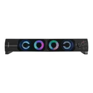 Bocinas Acteck Elant Brick AS450, Alambricas, 3.5mm, USB, LED, Negro
