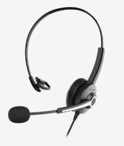 Audifonos Acteck Centric Pro HN620 Monoaural con Microfono, USB-A, 2mts, Negro