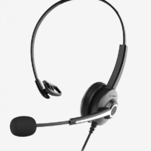 Audifonos Acteck Centric Pro HN620 Monoaural con Microfono, USB-A, 2mts, Negro