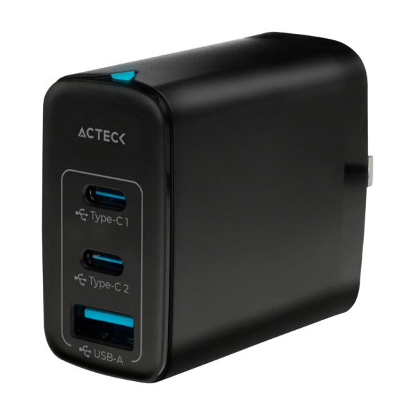 Cargador Acteck Energon CP440 Carga rapida, USB-A y USB-C, 40w, Negro - Image 2