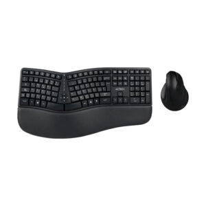Kit de Teclado y Mouse Acteck MK770 Inalambrico, Ergonomico, Multimedia, Negro