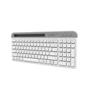 Kit de Teclado y Mouse Acteck Creator Virtuos Silk MK720, Inalambrico, Bluetooth, Blanco