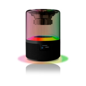 Bocina Portatil Acteck Glee Pure AP30, Inalambrica, Bluetooth, USB-C, LED, Negro