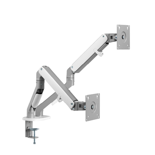 Soporte Acteck articulado para 2 Monitores, Max 32 Pulg., Plata