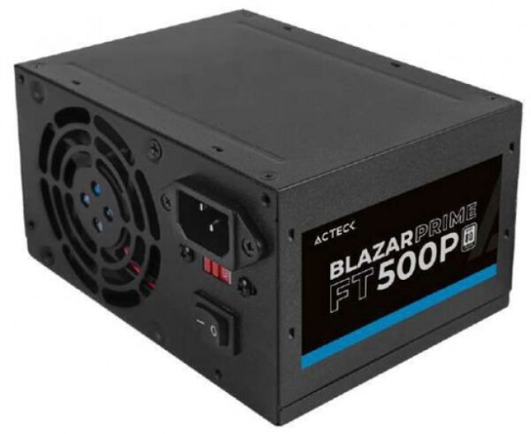 Fuente de Poder Acteck Blazar Prime FT500P, 500W, ATX, 80mm, 20+4Pin, Negro - Image 3