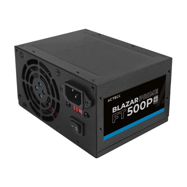 Fuente de Poder Acteck Blazar Prime FT500P, 500W, ATX, 80mm, 20+4Pin, Negro - Image 2