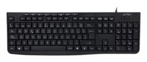 Teclado Acteck Inspire Prime TA222, Alambrico, Espanol, USB, Negro