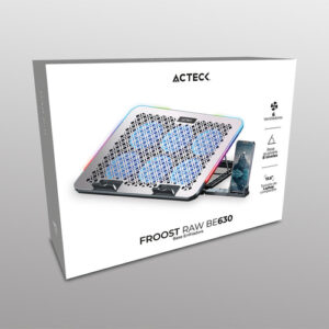 Base Enfriadora Acteck hasta 15.6 Pulgadas, Con soporte para Celular, 6x Vent., USB, Plata
