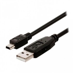 Cable XCase USB 2.0 Macho a mini USB, 1 metro, color Negro