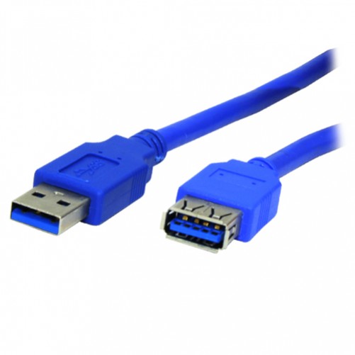Cable Extension USB 3.0 Xcase A macho-A Hembra de 1.80 Metros color Azul
