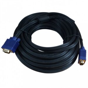 Cable de video VGA XCase Macho-Macho, 10mts soporta 1920 x 1080 (HD 1080), Color Negro
