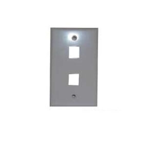Tapa doble XCase para RJ45 (Faceplate)