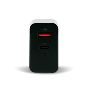 Cargador Vorago AU-350-BK, 5V, 3A, 9V, doble puerto, 1xUSB 2.0 tipo A, 1xUSB tipo C, Negro