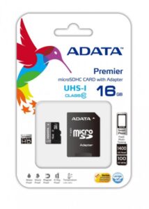 MEMORIA MICRO SD ADATA UHS-I 16GB CLASS 10 C/ ADAPTADOR SD