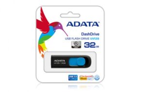 Memoria usb ADATA DashDrive UV128, 128GB, Usb 3.1, Color Negro/Azul