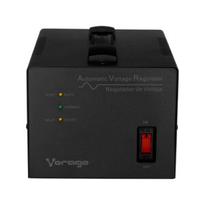 Regulador Vorago AVR-400 3 kVA / 1800 W, Entrada 120 V, 4 salidas AC, Negro