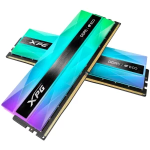 Kit de Memorias Ram XPG LANCER NEON RGB, DDR5, 32GB (2x16 GB), 7200 MT/s, 60% RGB AREA, Negro/Neon