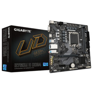 Tarjeta Madre Gigabyte B760M H DDR4, LGA 1700, 2xM.2, Micro ATX