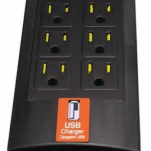 Supresor de picos COMPLET BRC-1-005, 1xUSB, 8 contactos