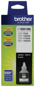 Cartucho de tinta Brother BT6001BK, Negro, 6000 paginas, DCP-T300DCP-T500WDCP-T700WMFC-T800W