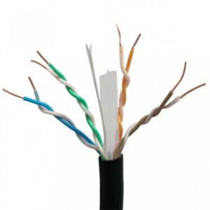 Bobina de Cable X-Case Utp 6, Negro 100 Metros, Coductor 0.50mm, calibre 24 AWG