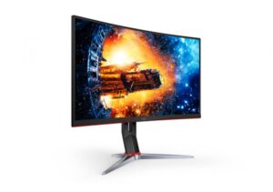Monitor Gamer AOC curvo C24G2 G 24", Full HD, 1ms, 165Hz, Negro