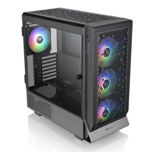 Gabinete Thermaltake Ceres 500 TG ARGB, Midi-Tower, Ventana laterial, 4x Ventiladores, Negro