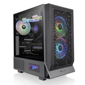 Gabinete Thermaltake Ceres 300 TG ARGB, Ventana lateral, 3x Vent. 140mm, Negro