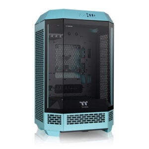 Gabinete Thermaltake The Tower 300 Turquoise Micro Tower, Ventana Frontal, 2x Ventiladores, Turquesa
