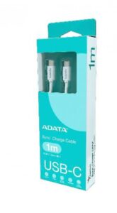 Cable ADATA USB-C a USB-C, 1 Metro, Color Blanco