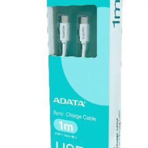 Cable ADATA USB-C a USB-C, 1 Metro, Color Blanco