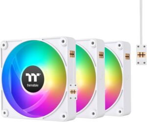 Kit 3 Ventiladores Thermaltake CT120 EX ARGB Sync, 120mm, 2000 RPM, Blanco